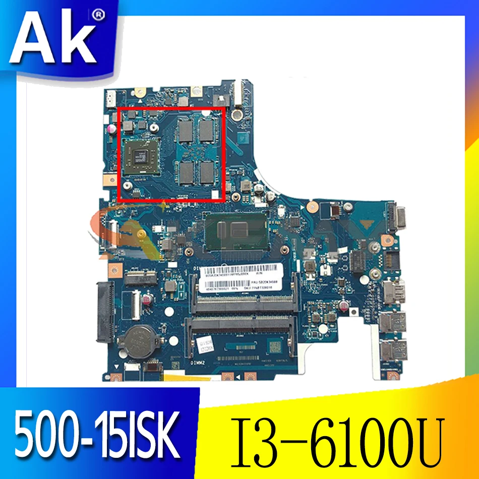 

Материнская плата Akemy AIWZ2/AIWZ3 для ноутбука Lenovo 500-15ISK, Материнская Плата ЦП I3 6100U R7 M360 2G DDR3 100%, протестированная работа