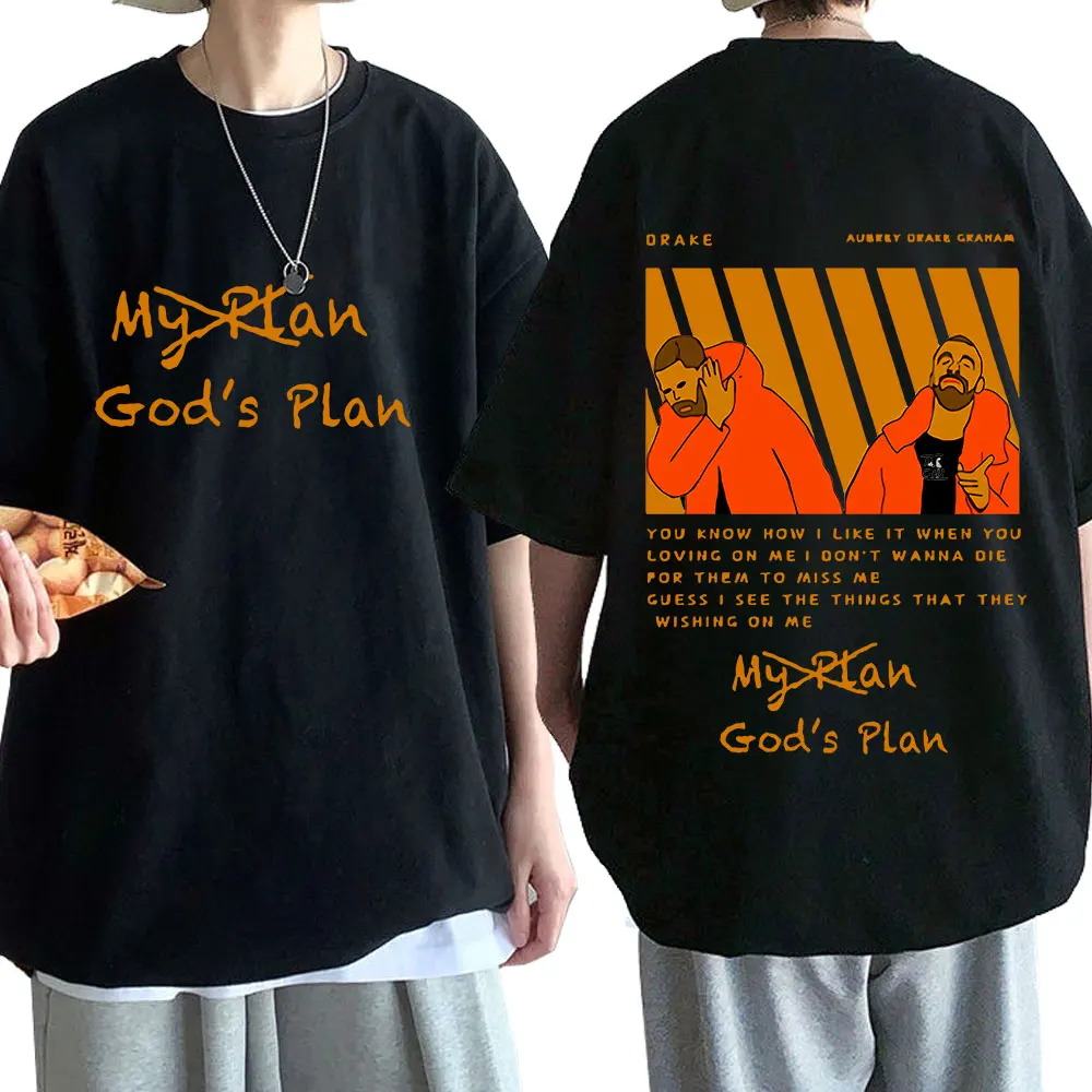 

GOD's Plan Music Album Print Tshirt Awesome Hip Hop Rapper Drake Boys Tees Tops Men Women Fashion Casual Short Sleeve T Shirt