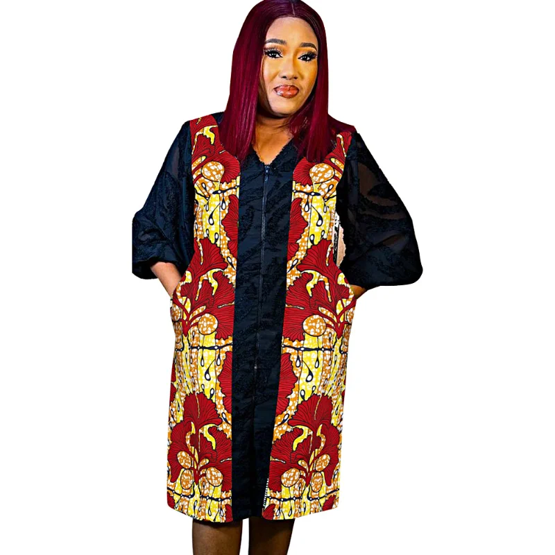 

Traditional African Wax Dresses For Women Ankara Dashiki Print Nigerian Clothes 2023 Summer Party Gown Plus Size Turkey Wears