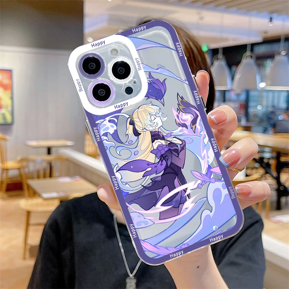 Game Genshin Impact Kazuha Phone Case for IPhone 14 13 12 Mini 11 Pro Max X XR XS 7 8 Plus Soft Silicone Transparent Cover GIft