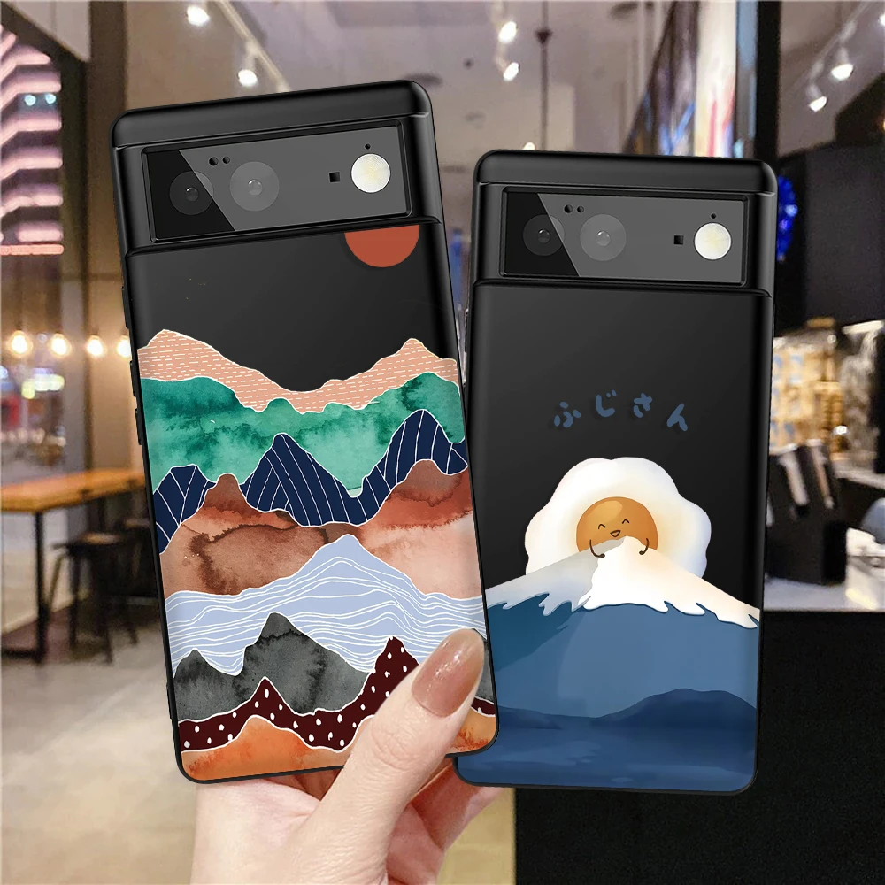 

Colored Illustration Fundas Case for Google Pixel 7a 7Pro 7 6a 6 6Pro 5 5a 5G 4XL 4 3XL 3 3a 3aXL 4a Luxury Soft TPU Cover