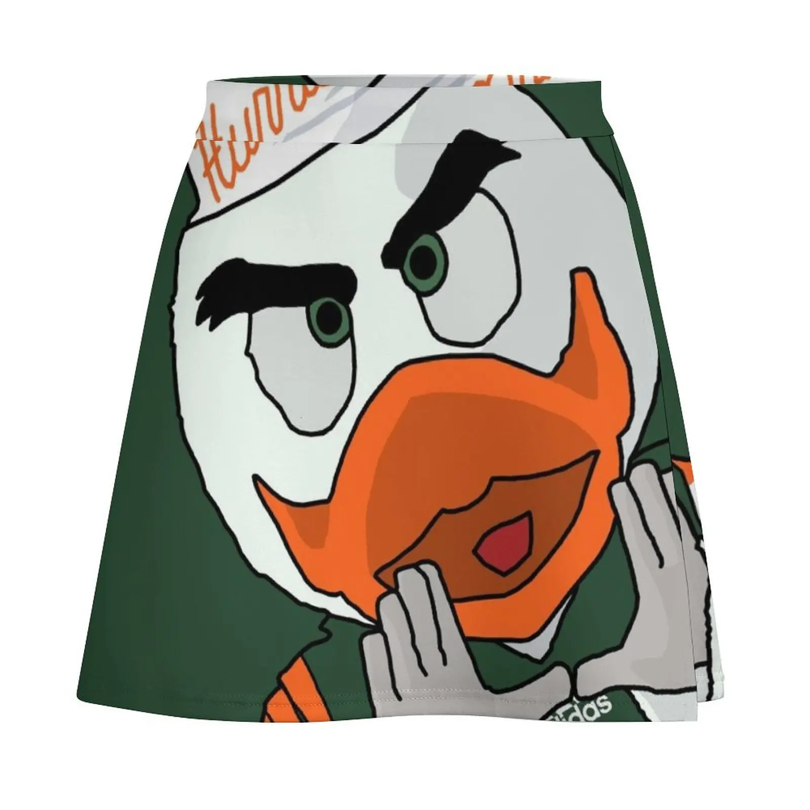 Университет Майами - Мини-юбка Sebastian the Ibis комплект с юбкой сексуальная юбка