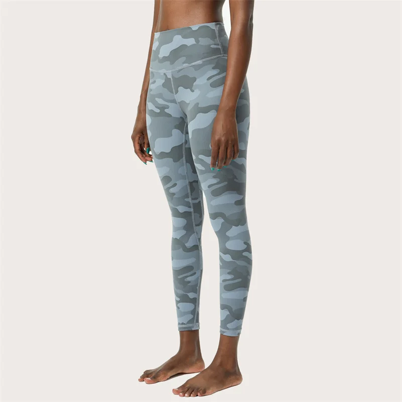 Camo Printed Yoga Pants Women's Gym Sports Leggings High Waist Workout Sports Tights Running Push Ups Training Fitness Clothing