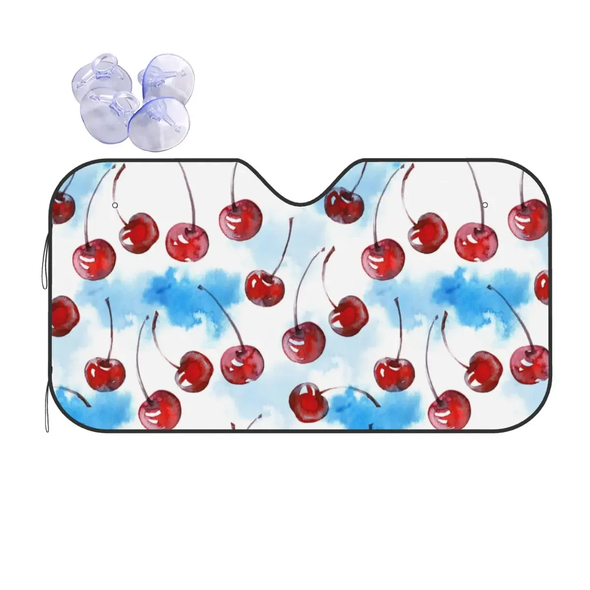 Вишневое фруктовое клетчатое лобовое стекло солнцезащитный козырек выдвижная