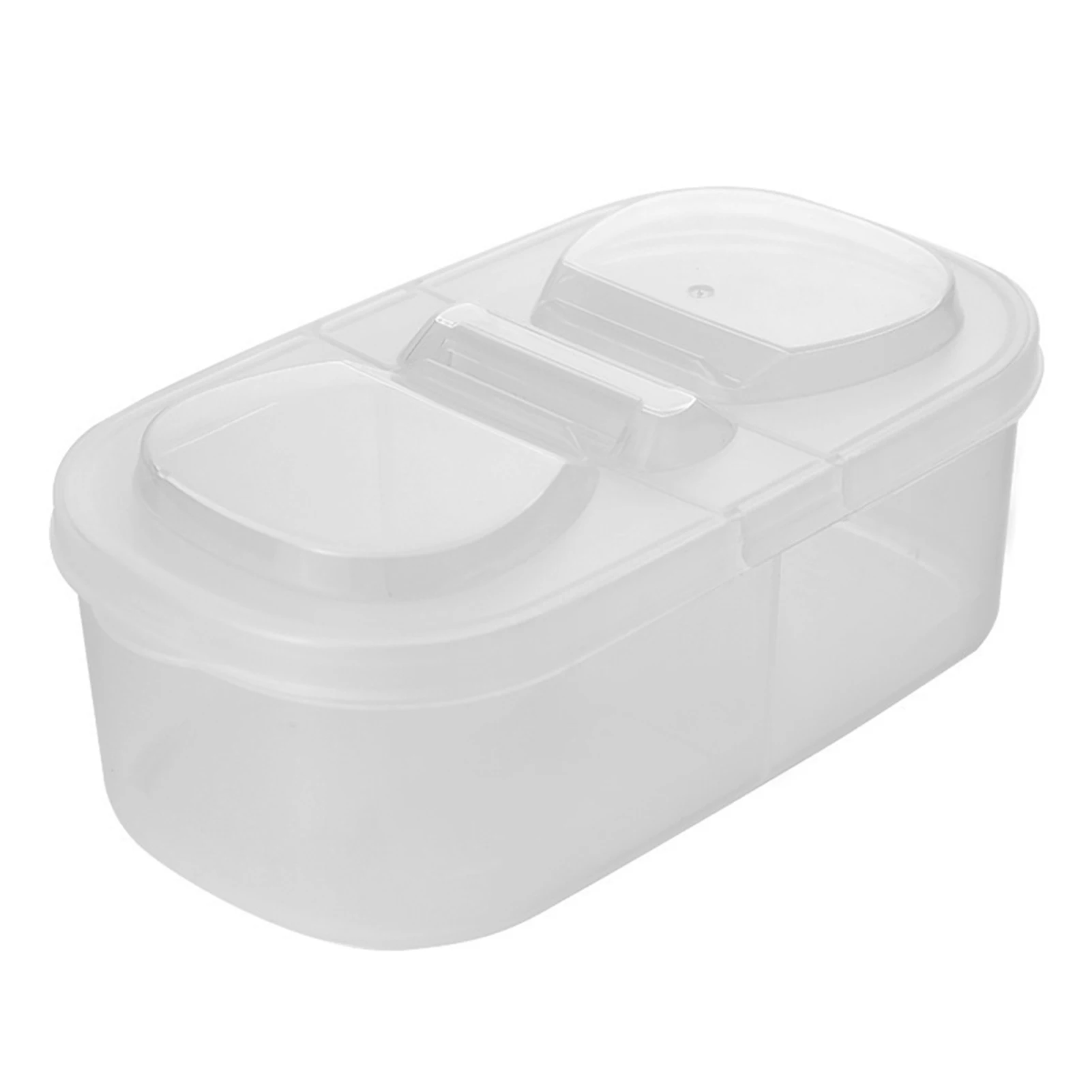 

Контейнер для хранения кухонных приправ, контейнер с одной или двойной крышкой для соусов, зернистых бобов