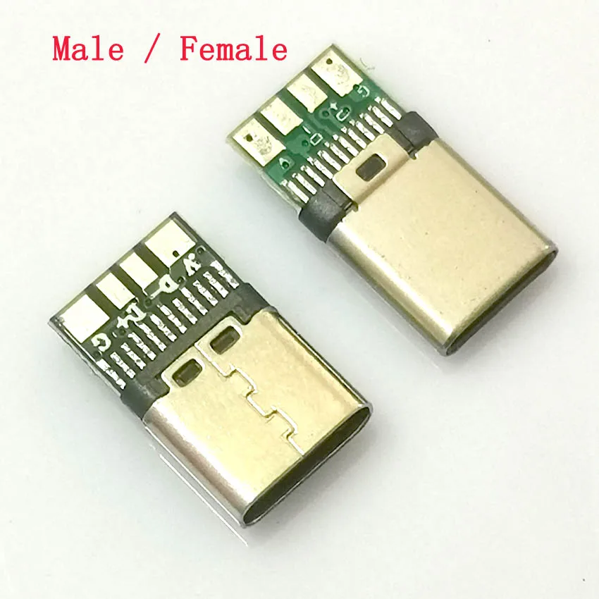 10 шт. адаптер для быстрой зарядки USB 3. 0 Type-C 5A 24 Pin папа/Мама розетка пайки разъем |