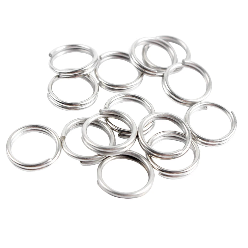 

Stainless Steel Split Ring Snap Ring Fishing Fishing Split Ring Fishing Circle Heavy Split Ring Chain-Turning Tackle