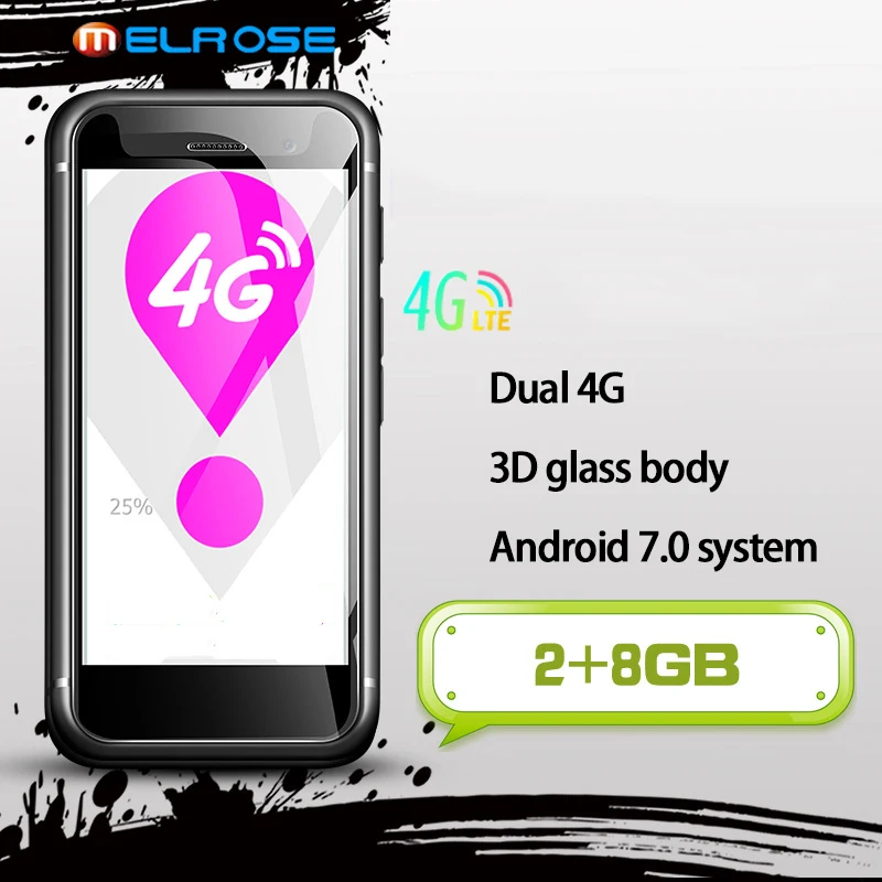 Tanie Super Mini Smartphone K15 2GB RAM 32GB ROM Android 7.0 1000mAh 4G LTE 5MP WiFi MP4 Muzyka Telefon Komórkowy