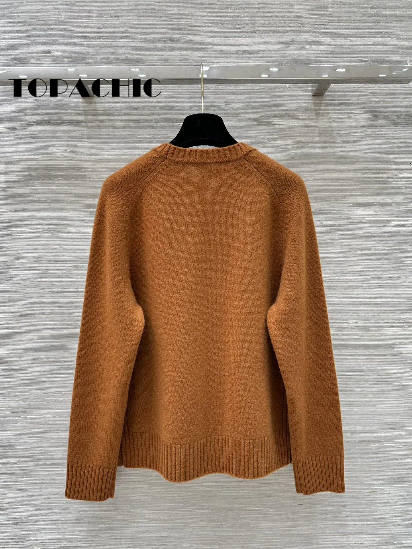 11.5 TOPACHIC-Женская одежда с круглым вырезом однотонный 100% кашемир трикотажные