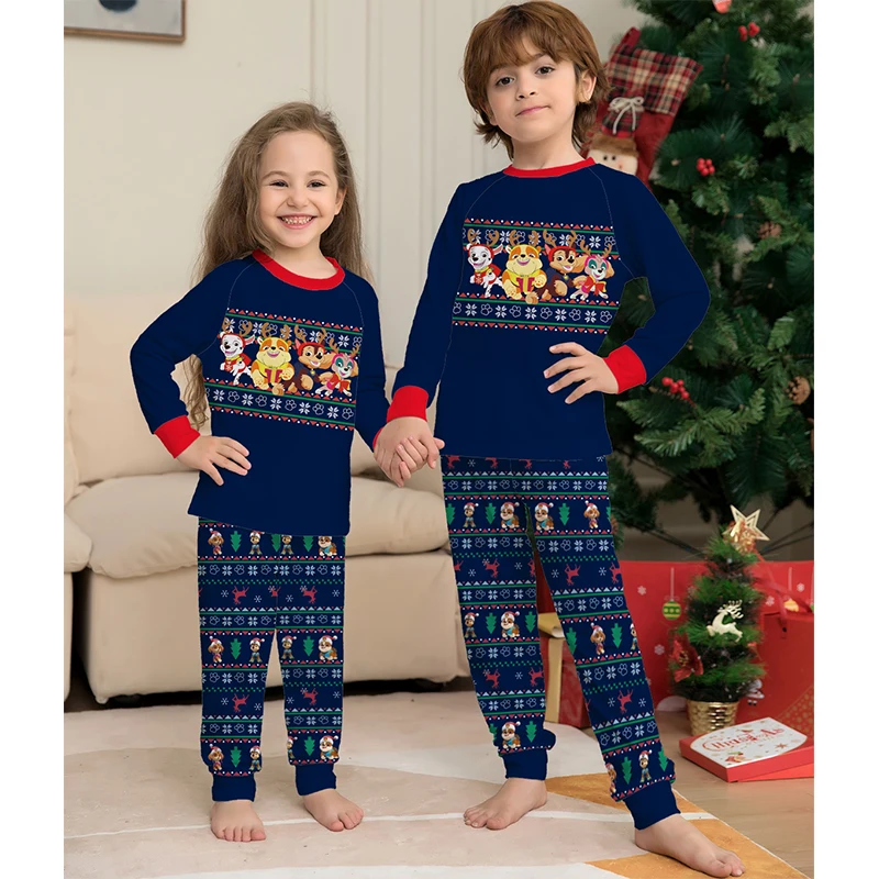 Рождественская семейная сочетающаяся Пижама одежда для взрослых отца матери