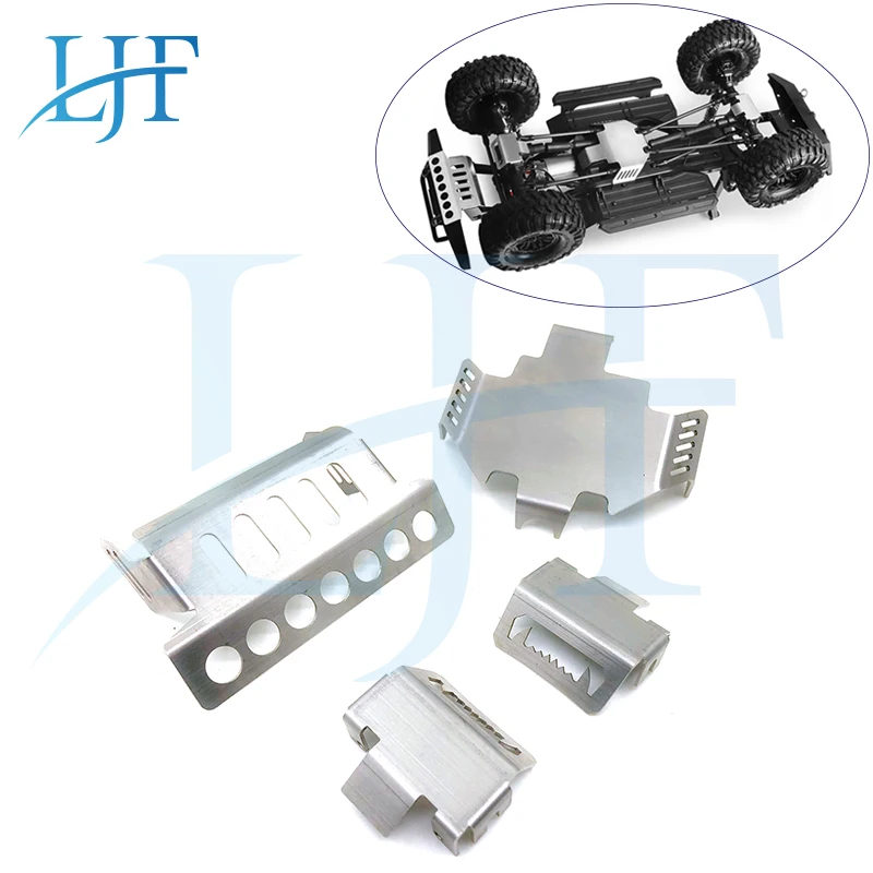 

TRX-4 T4 3.0 Stainless Steel Front Bumper Lower+Rear Protection+Axle+Gearbox Mount Protection Skid Plate Armor Accessories L138