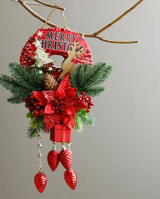 Рождественское украшение имитация элитного искусственного цветочного вена