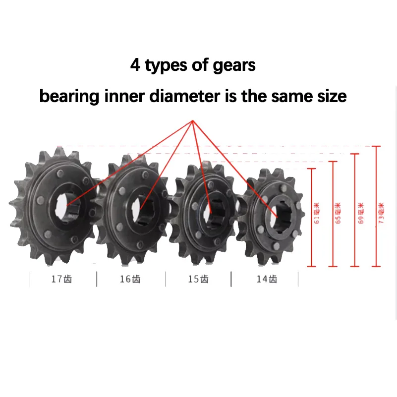 Звездочка из никелевого сплава для YBR125/150 YX125 SRZ150 JYM150