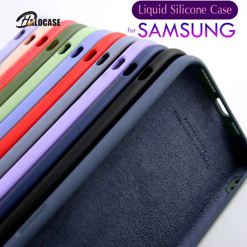 

Soft Liquid Silicone Cover Case For Samsung Galaxy M12 A22 A32 A52S A53 5G A13 A33 M31 M21 M31S S20 FE M32 A12 A51 A71 A52 A72