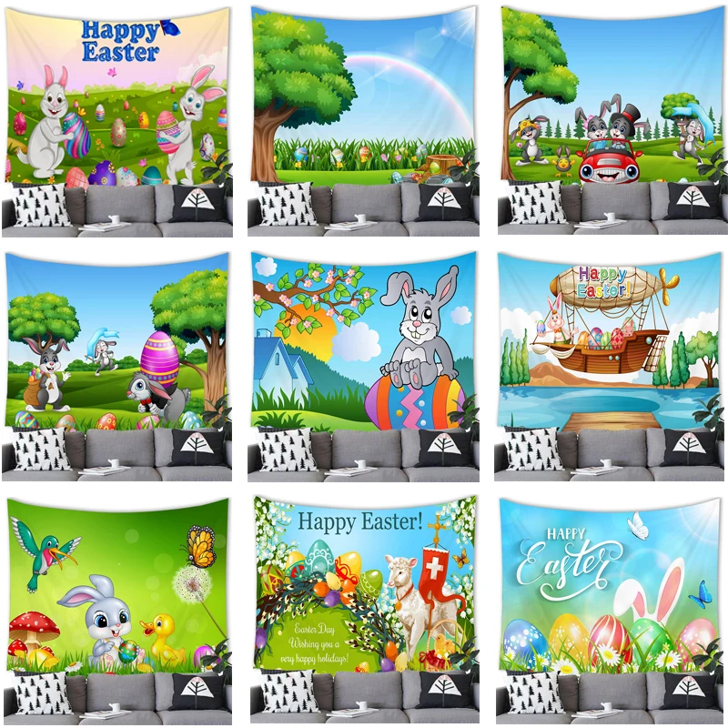 

Настенный гобелен с пасхальными яйцами, украшение для дома, оптом