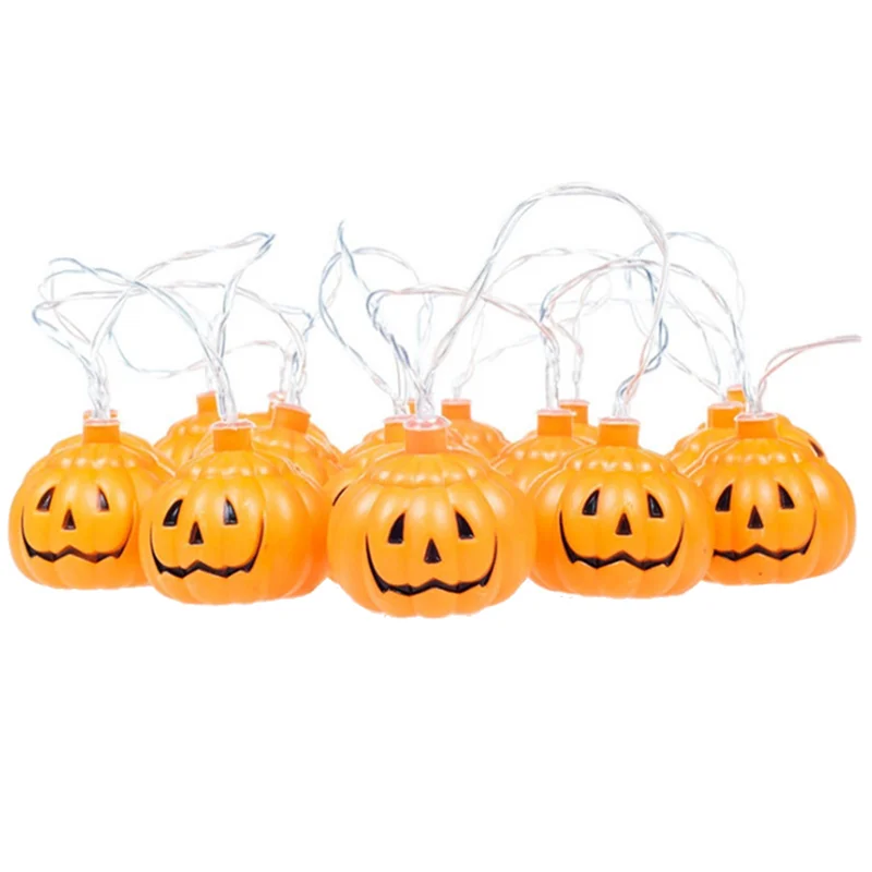 

Halloween Pumpkin String Lights Lamp DIY Hanging Horror Halloween Decoration for Home Party Supplies 20LED