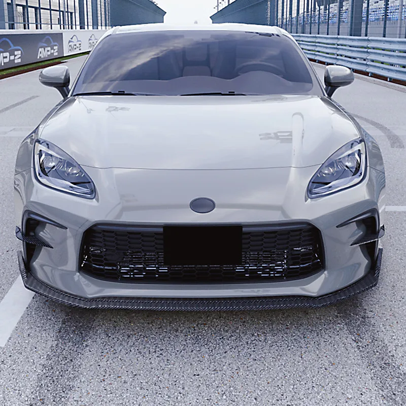 Фото Для Toyota GR86 2022 + 3 шт./компл., АБС-пластик, передний бампер автомобиля, сплиттер для губ, обвес, защитная защита, аксессуары для внешней тюнинга №4