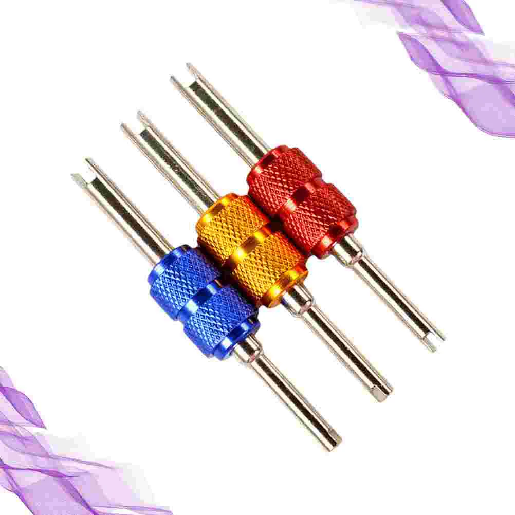 

3 Pcs Air Conditioner Tire Mounting Tools Truck Valve Core Installer Nozzle Key