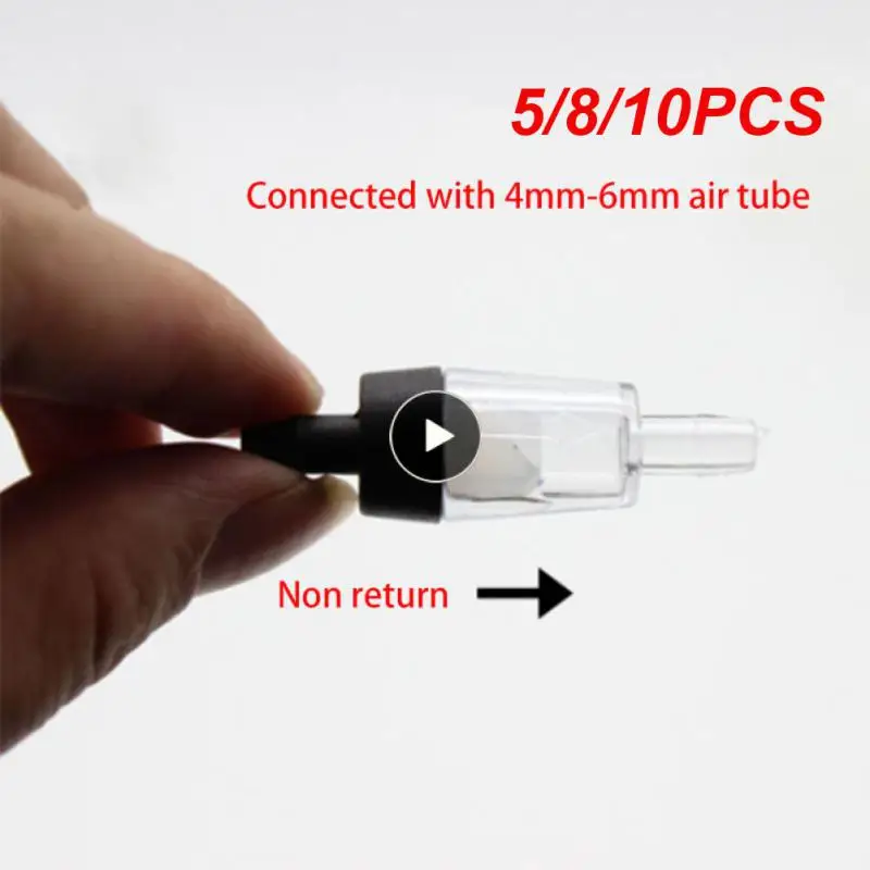 

5/8/10PCS Aquarium Air Pump Check Valve Fish TankOne Way Non-Return Check Valve Aquarium Co2 System Air Pump