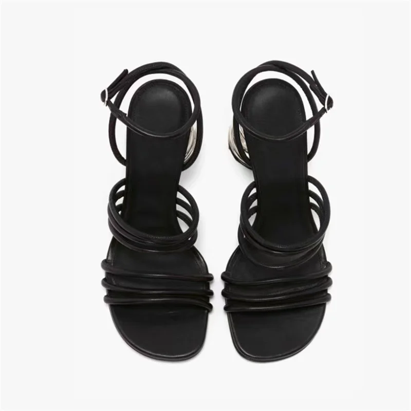 2023 Summer New Brand Women's Sandals Spring Strange Heels Runway Style Female Shoes Wedges Peep Toe Breathable Ladies Pumps