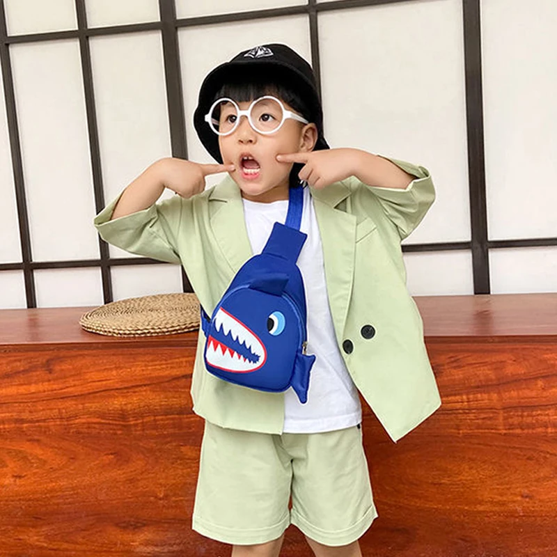 Детская нагрудная сумка с милым мультяшным принтом маленькие сумки на плечо для