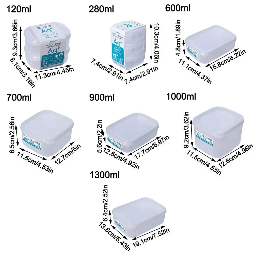 Герметичная разноцветная коробка для хранения с крышкой Штабелируемая