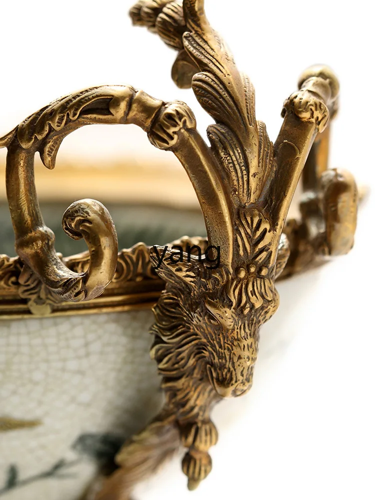 Коробка для салфеток LXL керамическая медная Бытовая фотография роскошное