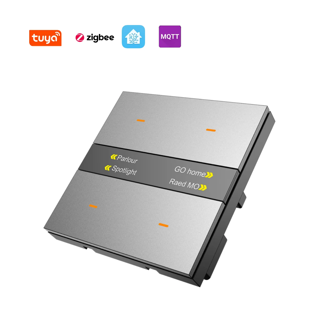 Фото M8-Pro Zigbee Switch Многоязычная панель дисплея MQTT Tuya Умный домашний помощник Совместимая беспроводная система управления №1