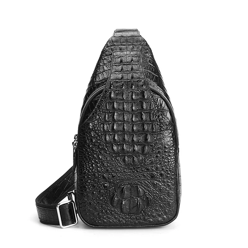 

Простые универсальные, новинка, Мужская нагрудная сумка из натуральной кожи, модный тренд, сумка через плечо, Роскошный мини-рюкзак через плечо