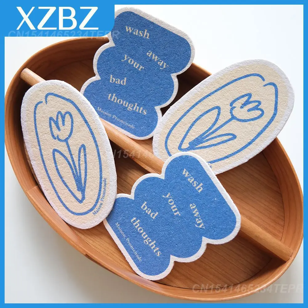 

Компрессионная салфетка для мытья посуды, впитывающий прочный артефакт, антипригарный масляный тюльпан, шаблон, деревянная масса, чистящие...