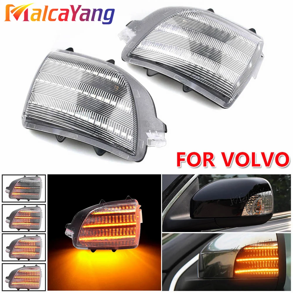 

1 комплект янтарного светодиодного бокового габаритного указателя поворота для Volvo XC70 III 2008-2016 XC90 Facelift 2007-2014 динамический световой индикатор