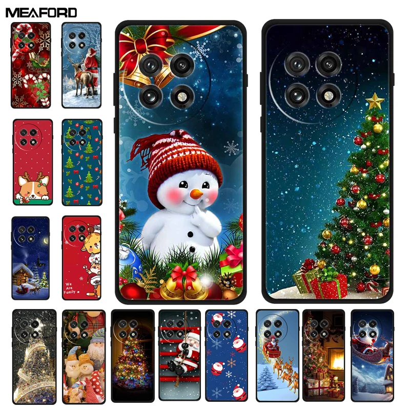Рождественский чехол для Oneplus 13 5G Case 12 12R 11 11R ACE3 2 3Pro Мягкий силиконовый из ТПУ ACE 3 Pro
