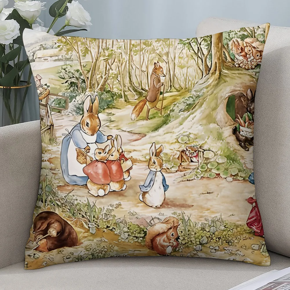 

Наволочка с рисунком P-Peter R-Rabbit, плюшевая, полиэстер