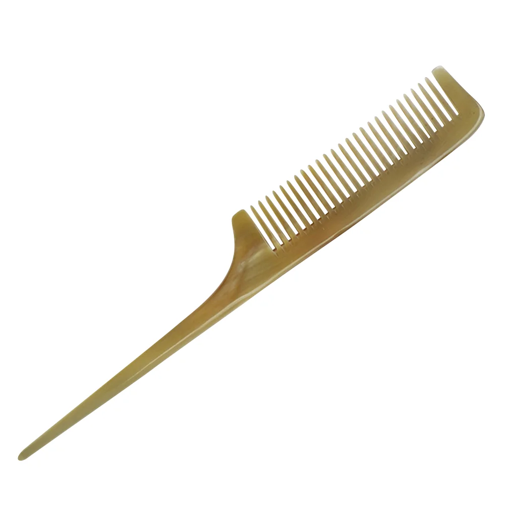 

1PC Pointed Tail Comb Yak Horn Tail Comb Hair Styling Tool Hairdressing Comb for Salon