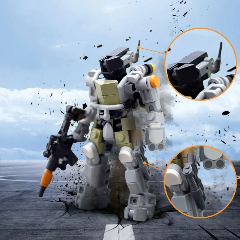 

Moc Haloed Mech Soliders фигурки, скелет, строительные блоки, армия, Классическая игра, оружие, Детская сборка, детские игрушки, подарки для детей