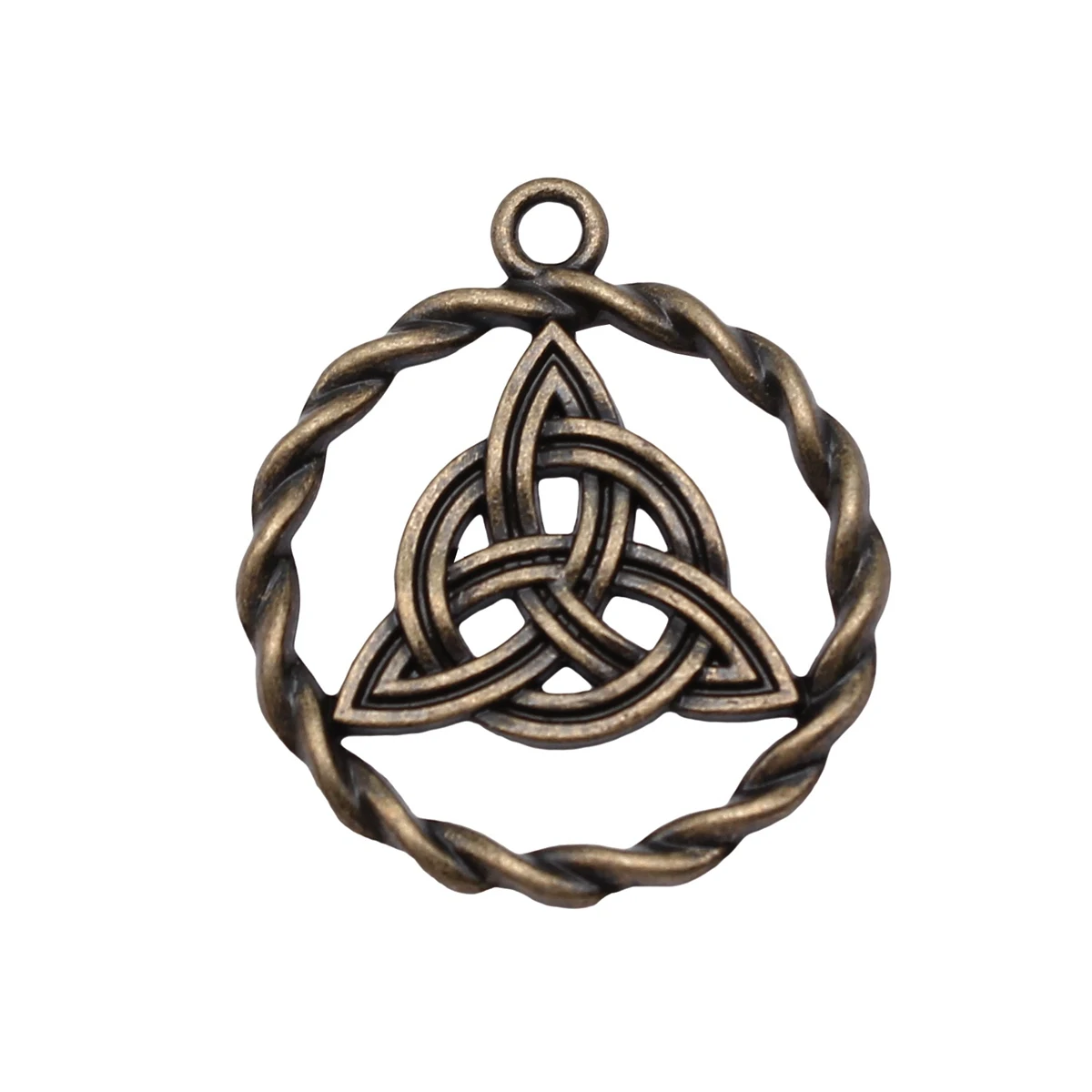 

5pcs Triquetra Knot Amulet Charms 35x30mm Antique Bronze Color Jewelry Making Supplies Necklace Crafts