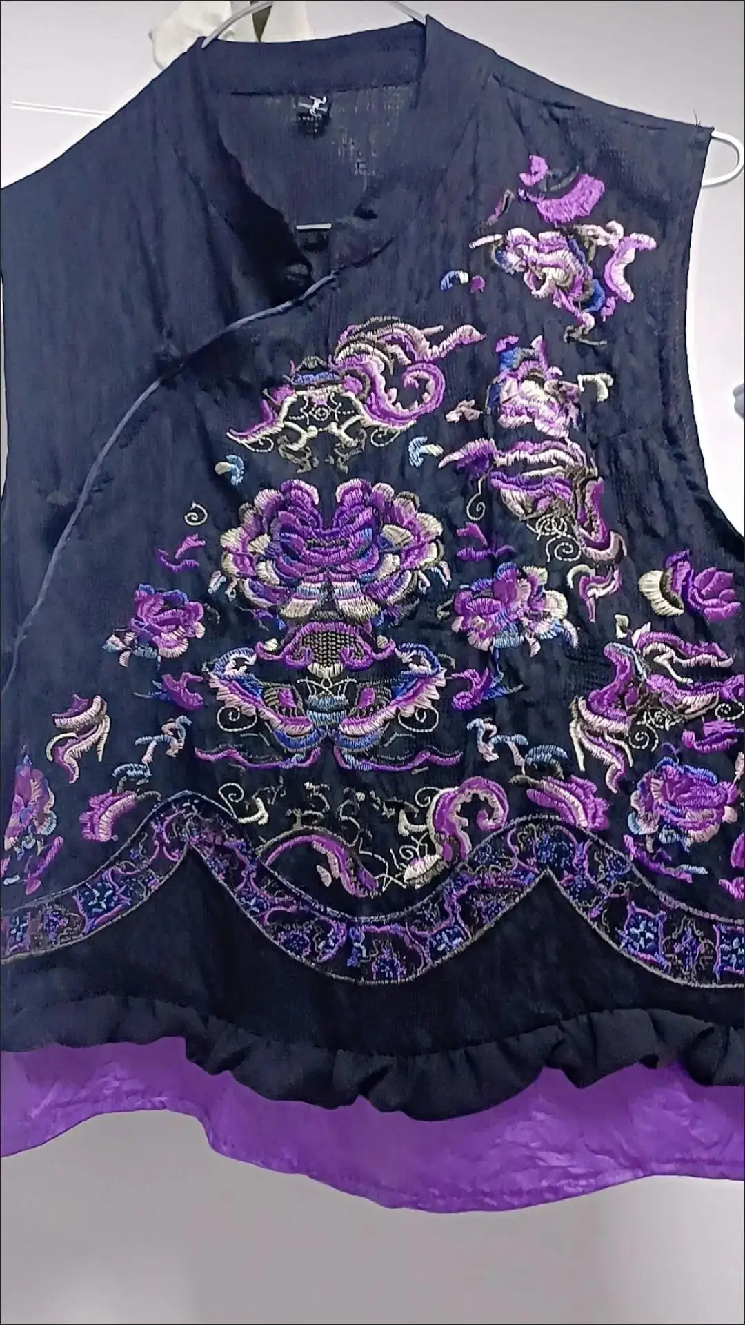 2022 вышивка qipao винтажный Китайский элегантный хлопковый льняной жилет без