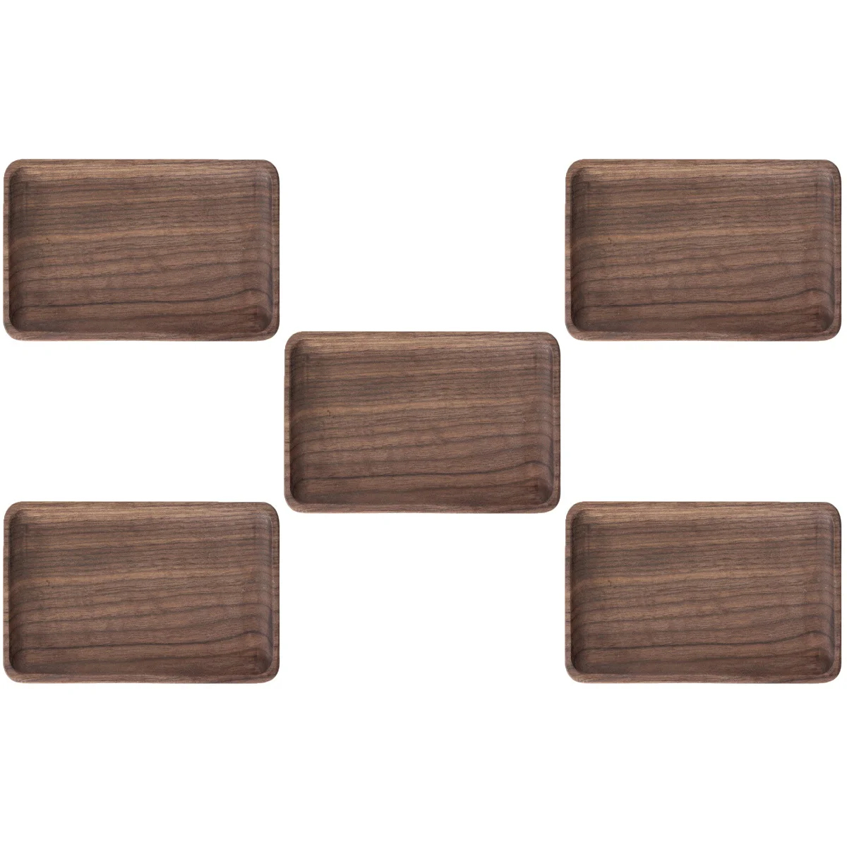 

5 шт., прямоугольный деревянный поднос для завтрака