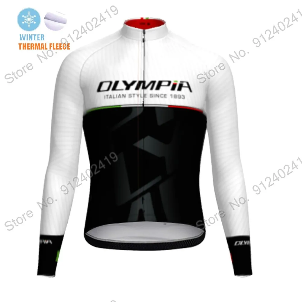 2023 г. Olympia итальянская команда зимний велосипедный комплект из Джерси одежда для