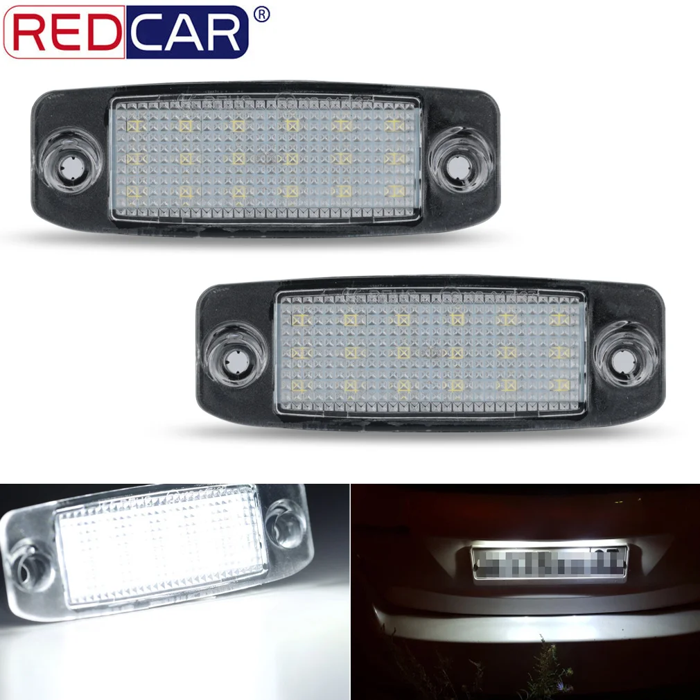 Светодиодные лампы 18SMD для подсветки номерного знака Hyundai Sonata YF GF лампа Canbus 6000K 10MY