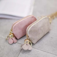 2019 hot sale fashion ladies pu leather mini wallet card key holder zip coin purse clutch bag coin purses