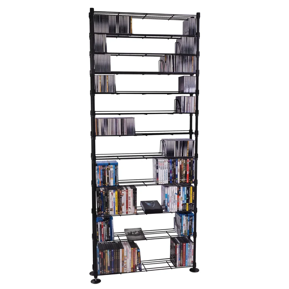 

Adjustable 33.25"W x 8.13"D x 76.75"H 12-Shelf Freestanding Shelves, Black
