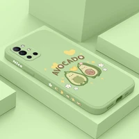 cute papaya phone case for oneplus 9r 9rt 9 8t 8 7 7t pro liquid silicone cover