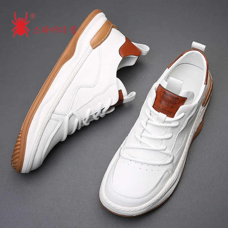 Spider King White Shoes Popular Men's 2024 New Trendy High end Spring and Autumn Summer Breathable Casual Sneakers
