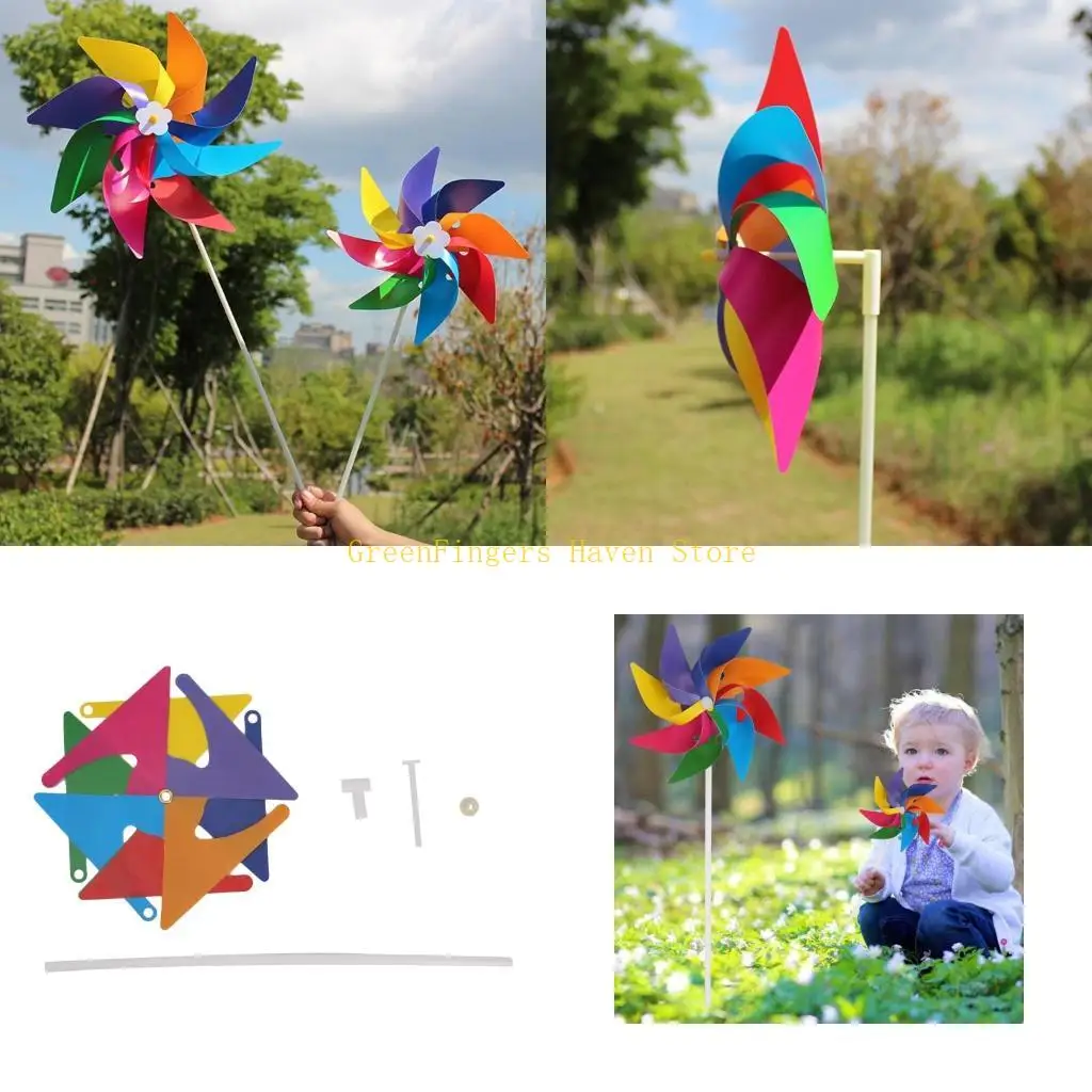 

Детские красочные ветровые вертушки, ветряная мельница, сад, двор, патио, украшение лужайки