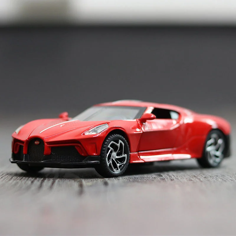 Модель спортивного автомобиля Bugatti La Voiture черная модель игрушечного литый под