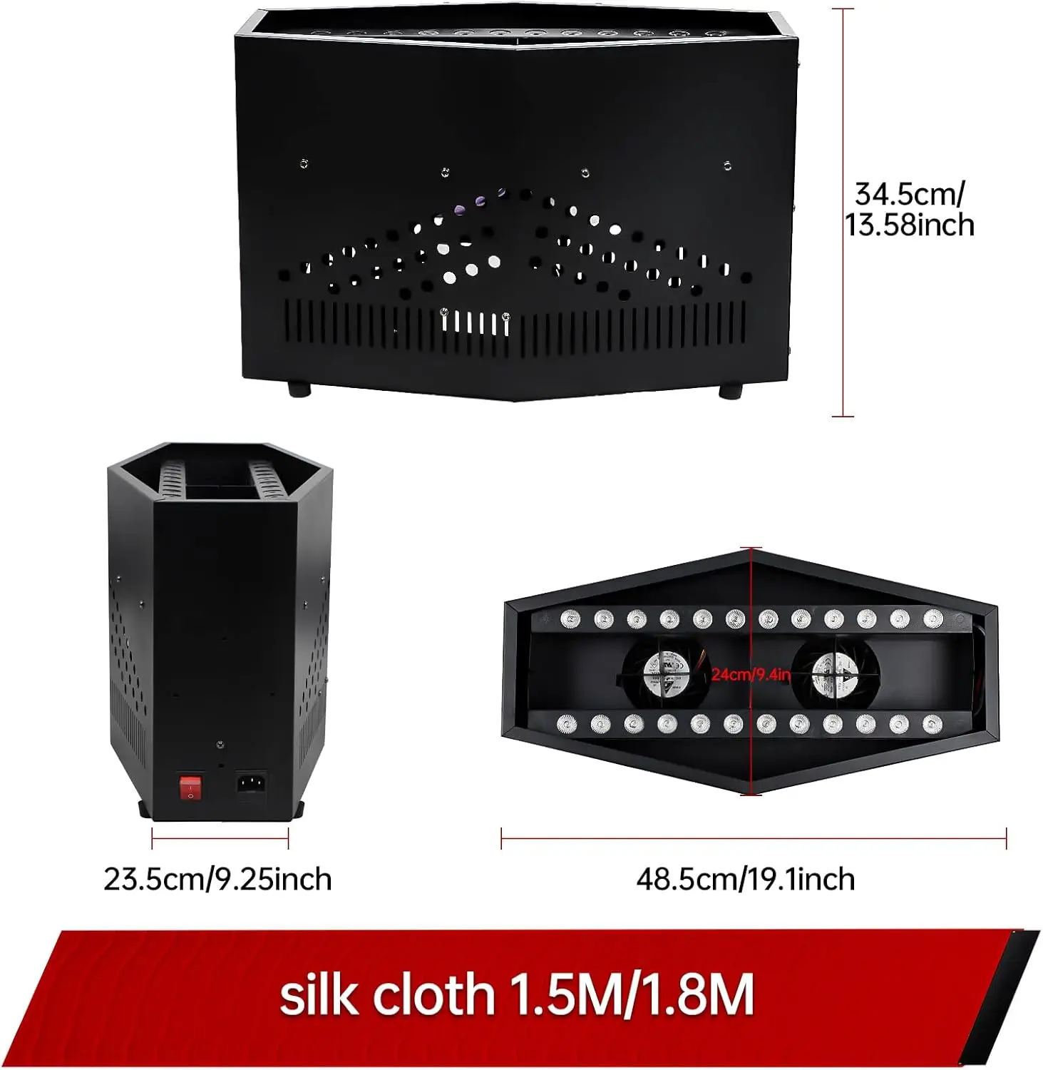 Topflashstar 6 футов поддельный огненный свет пламени костра с 36 светодиодными лампами