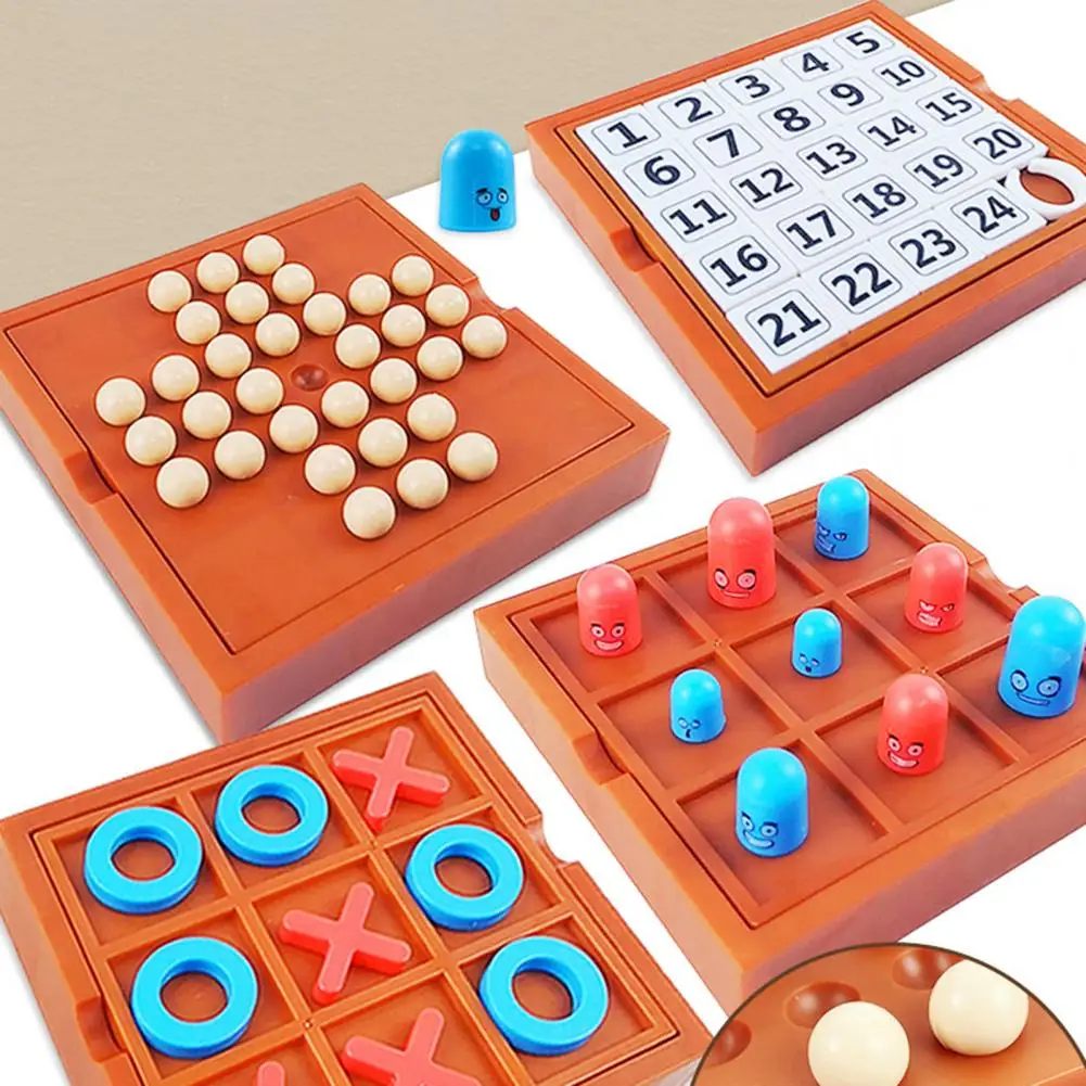 

1 Set Multifunctional Educational Tic-Tac-Toe Mold Toy Toddler Logic Game Detailed Entertainment
