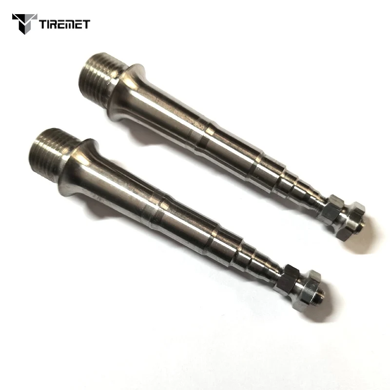 Tiremet 1Pair Bicycle Titanium Pedal Spindle With Nut Fit Shimano Axle EPDM9000 XT M540 XTR985 980 EPD M8000 M680 M8020 PD90000 - купить по