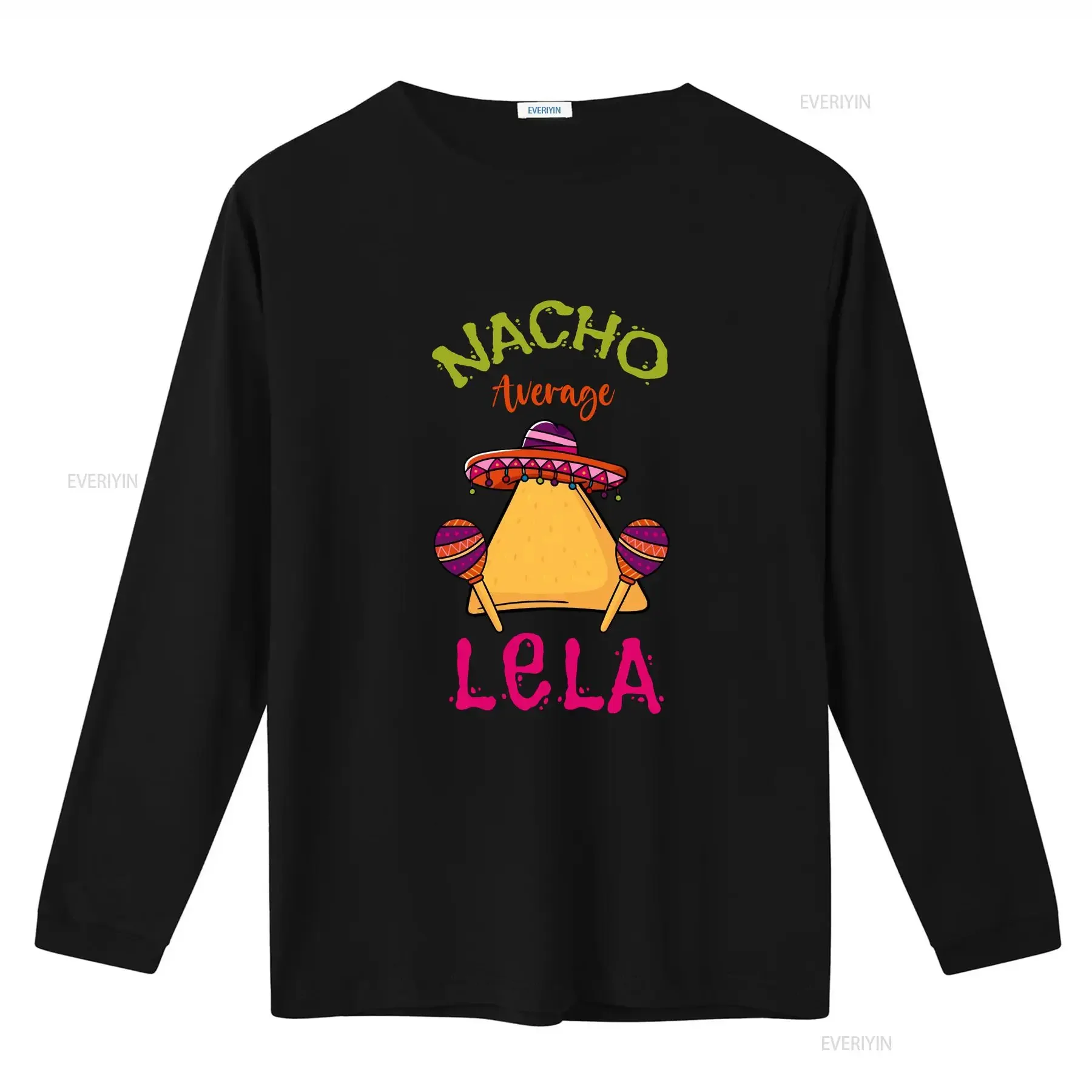 Фото Футболка Nacho Average Lela с дизайном «Синко де Майо» и мексиканскими тако, для женщин, с принтом «Шляпа и Маракасы», винтажная, с эффектом потертости, удобная, дышащая №3